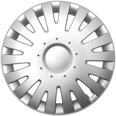 GoodGo Wieldoppen set MARAKAITO-S 14 inch in zilver + chroom ring. Set a 4 stuks (CONTROLEER UW BANDENMAAT en lees a.u.b. de onderstaande, uitgebreide tekst!)