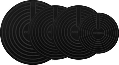 Combekk Inductie Beschermer Set 4 stuks. - 100% BPA-vrij silicone - Inductie Matjes Rond - Panbeschermers - Onderzetters Pannen - Inductie afdekplaat - Set 4 stuks