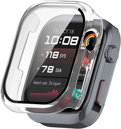 Watch case screenprotector - hoesje - gehard glas - geschikt voor Huawei Watch D2 - transparant