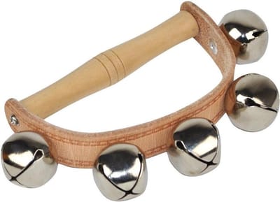 Belring - Houten instrument - Muziek maken - Beukenhouten handvat - Medium - Meerkleurig