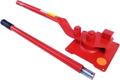 Betonstaal Buigijzer - Betonijzer Buiger - Betonijzer Vormgeven - Licht Buigen Met Kogellagers - 1200 mm - Rood