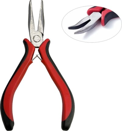 Fako Bijoux - Gebogen Precisie Punttang DLX - Curved Nose Pliers - Sieraden Maken - Sieraden Tang - 12.5cm