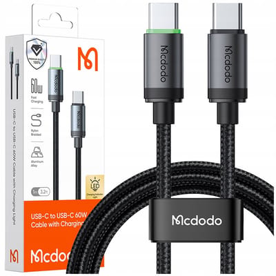 Mcdodo Usb-C Snellaadkabel Voor Samsung Apple Usb Type C 3A 60W 1M