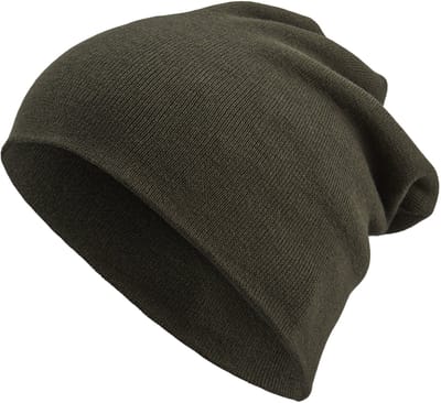 Olijfkleurige Kyler Kite Lichtgewicht Beanie van Organisch Katoen