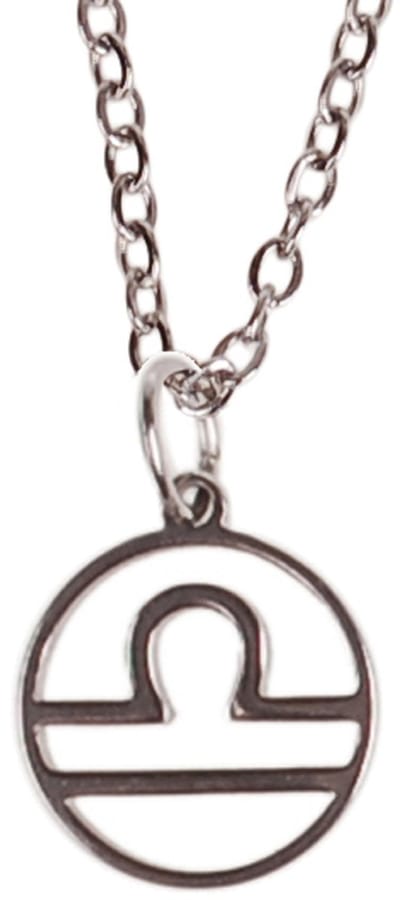 Kinderketting Zilverkleurig 45cm - Hangertje Sterrenbeeld RVS - Weegschaal