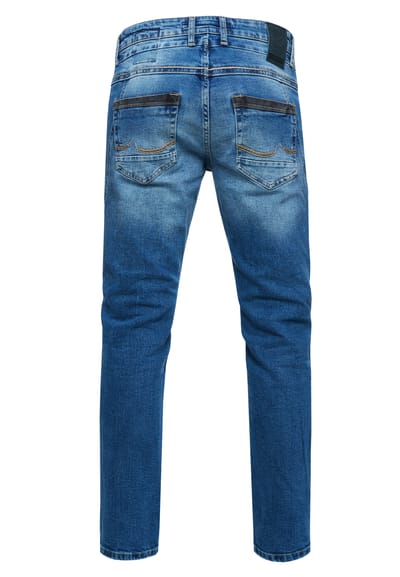 Jeansbroek "YOKOTE" rechte pasvorm stone-washed