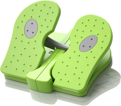 Mini Stepper Trainer - Voet Stapmachine - Beentraining Onder Bureau - Versterkt Nylon Materiaal - 453 g - Groente