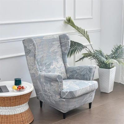 2 stuks/set Elastische Oorfauteuilhoes Vuilafstotend Bloemen Enkele Bankhoes Verwijderbare Stretch Fauteuilhoes voor Woonkamer Thuis