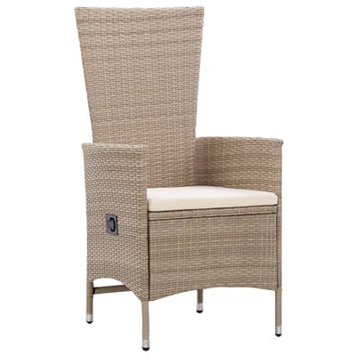 vidaXL - 3-delige - Tuinset - beige