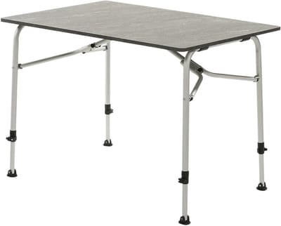 Campingtafel inklapbaar - Klaptafel buiten - Picknick en tuin - In hoogte verstelbaar - 100 x 70 cm - Antraciet