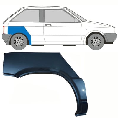 Reparatiepaneel achterspatbord voor Seat Ibiza 1984-1993 / Rechts
