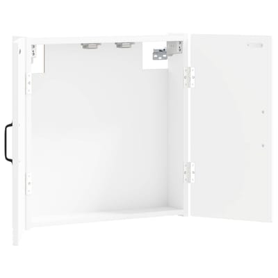 vidaXL - Dartbord - Kabinet - HAARLEM - Wit - 52,5 - x - 10,5 - x - 53,5 - cm - Bewerkt - hout
