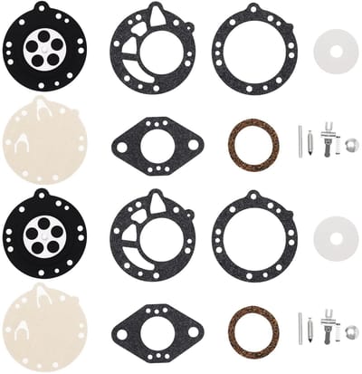 2 Sets Carburetor Carb Repair Kit Gasket Membrane Compatible with Stihl 08 08S 070 090 TS350 TS360 Chainsaw Carburetor Parts