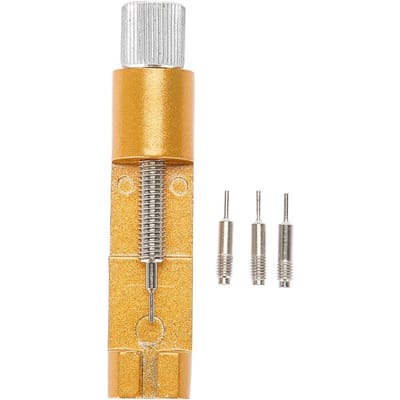 Horlogeband Riem Schakel Pin Versteller Verwijderaar Verstelbare Reparatie Gereedschap Accessoireset (Goud) beige