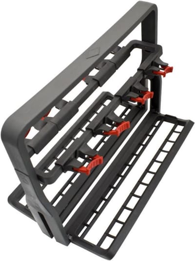 Vaatwasser Glazen Houder - Wijnglazen Mand - Veilig Wassen - Flexibele Opslag Softgrip - 33 x 24.5 cm - Zilver
