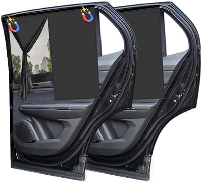 Zonneschermen voor Auto's voor Baby's en Kinderen - UV-Bescherming, Magnetisch en Dubbel Laags, Ideaal voor Passagiers en Huisdieren, Set van 2