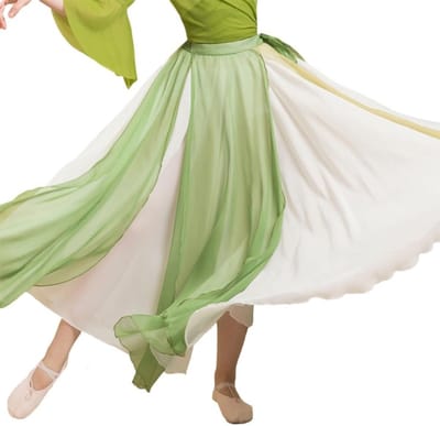 Chiffon Belly Dancing Rok voor Vrouwen - Professionele Maxi Rok voor Buikdans Performances en Podiumshows, Ideaal voor Dansoutfits en Evenementen