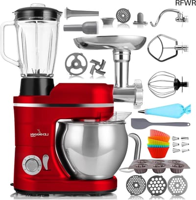 RFWR® Multifunctionele Keukenmachine 3 in 1 met Vleesmolen en Sapcentrifuge - 3000 W