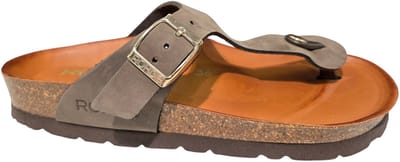 Rohde 5642 72 Teenslippers Nubuck Taupe Dames - Taupe - 37