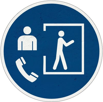 Alleen toegang met begeleider gebodsbord - M058 | Sign Again materiaal | 10 cm