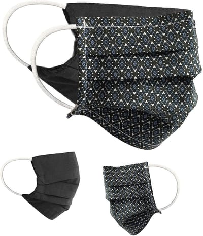 Omkeerbaar Mondmasker Set van 2 - Unisex Katoenen Bescherming met Motief