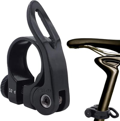 Zadelpenklem - Fiets Zadelklem - Zadelhoogte Verstellen - Snelle Bevestiging - 254 mm - Zwart