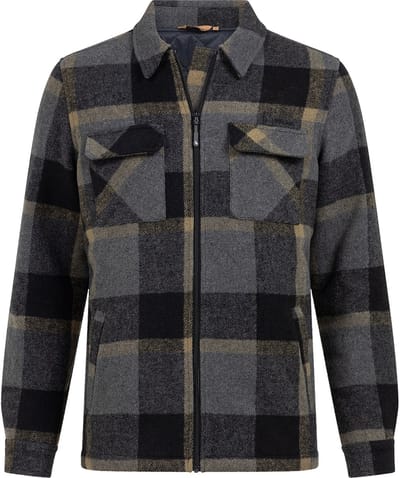 Blouse Bello zwart ruit flannel gevoerd - Life Line - maat L