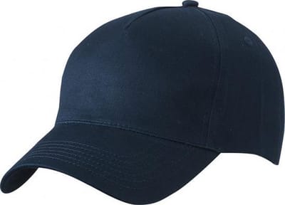5x stuks 5-panel baseball petjes /caps in de kleur navy blauw voor volwassenen - Voordelige donkerblauwe caps