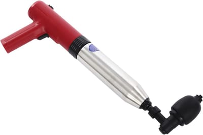 Elektrische toiletpomp - Hogedruk buisreiniger - Afvoeren ontstoppen - Ingebouwde luchtpomp - 45 x 16 cm - Rood