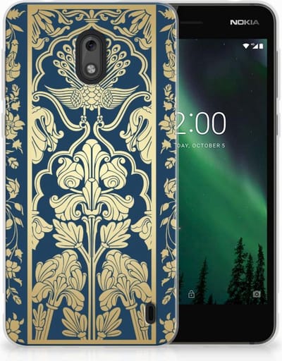 Nokia 2 TPU Case Beige Flowers