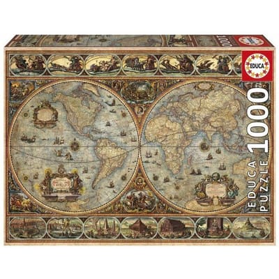 Puzzle - EDUCA - Orbis Terrarum - 1000 pieces - Theme Voyage et cartes - Mixte