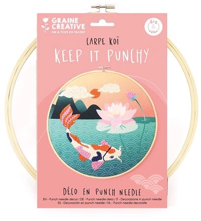 Graine Creative punch needle set - Koi karper creatief handwerk.