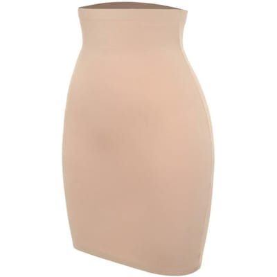 Dames Halve Slip Shaper Sexy Hoge Taille Trainer Rokken Shapewear Miss Moly Buikcontrole Afslankende Onderjurk Faja Nieuw Korset S beige