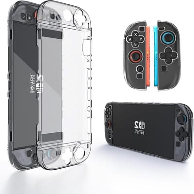 Transparante Beschermcase voor Nintendo Switch 2 (2025) - Schokbestendig, Krasbestendig en Duurzaam Ontwerp