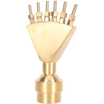 Phoenix Fonteinspuitkop G2 DN50 Fonteinsprinklerkop V-vorm Koperen Waterfontein Accessoire voor beige