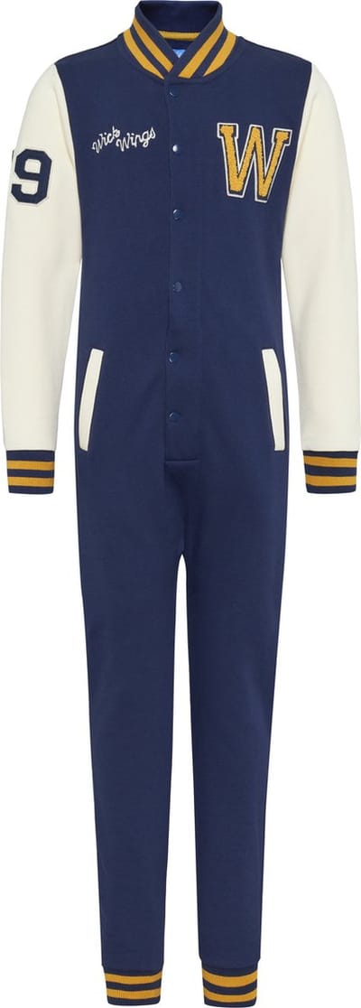 Wick Wings - Onesie - Kleur Marine - Pyjama - 110-116 - onesie jongens - onesie meisjes