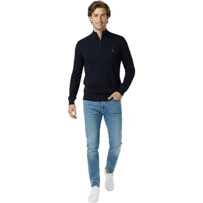 Jack Wills Heren Trui met trechterhals (Marine)