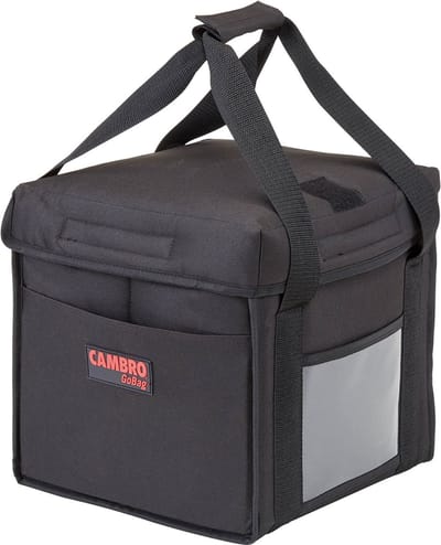 CAMBRO Bolsa para reparto de comida - 25.5 x 25.5 x 28 cm - Zwart - opvouwbaar