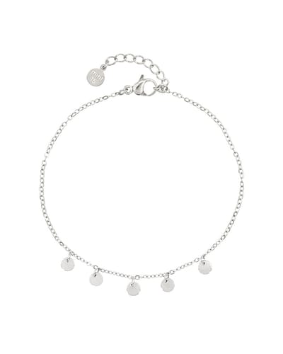 Mint15 Armband kleine muntjes - Zilverkleur RVS/Stainless Steel
