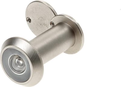 Deurspion ø14mm met afsluitklepje, zichthoek 200⁰, voor deurdikte 35-60mm, roestvaststaal