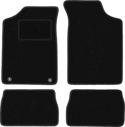 Zwarte veloursmatten voor: Peugeot 106 hatchback (1991-2003)