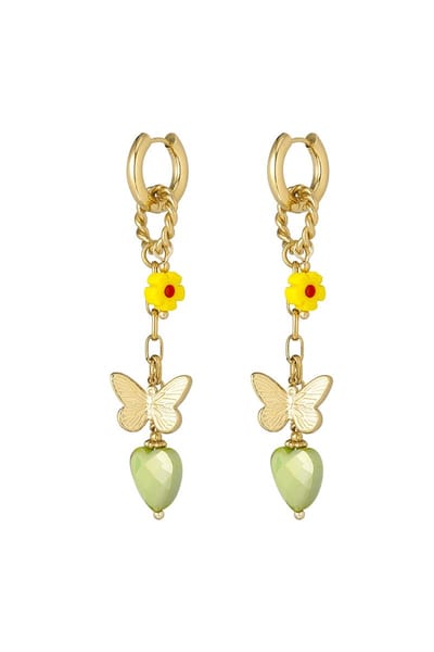 Oorbellen twinkle charm - Groen