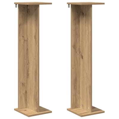 vidaXL - Plantenstand - 2 - st - Artisanaal - eiken - 25 - x - 25,5 - x - 100,5 - cm