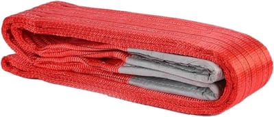 Vracht hijsband - Polyester band - Zwaar tillen - 5 ton capaciteit - 5 meter lengte - Rood