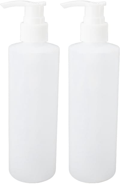 Dailygoods- Pompfles 250 ml - Hervulbare Zeepdispenser - Pompflessen - Massageolie/Pompflessen - 2 Stuks - Efficiënt Doseren - Dispenserfles