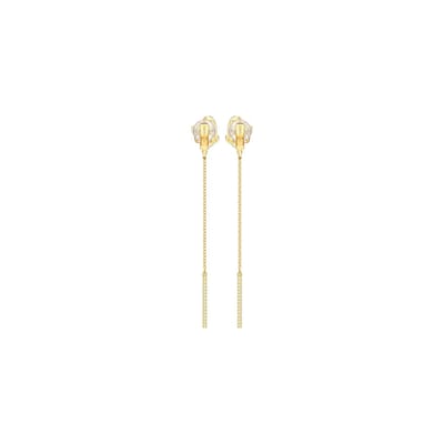 Swarovski Uitstekende Glamoureuze Hart Doordringende Oorbellen Damesoorbellen Goud 5580273 Gold,F beige