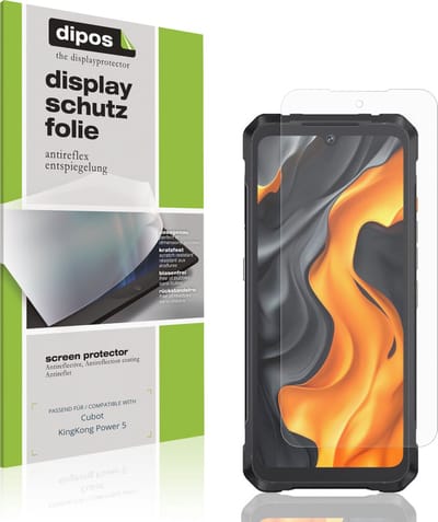 dipos – 4x Matte Beschermfolie geschikt voor Cubot KingKong Power 5 | Krasbestendige & antireflecterende Screenprotector Ultra-Thin