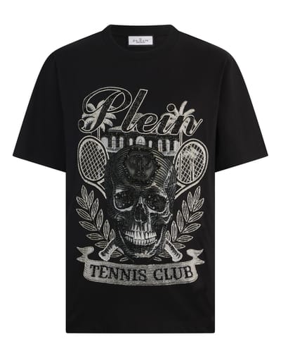 Round Neck T-Shirt Skull Tennis