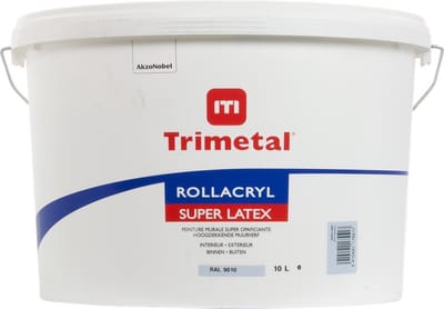 Trimetal Rollacryl Superlatex - Wit 9010 10L