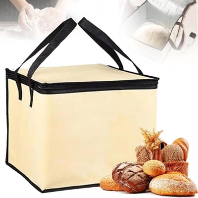 Opvouwbare Broodrijskast - Deeg Fermentatiebox - Brood Bakken - Temperatuurregeling - 35L - Zwart